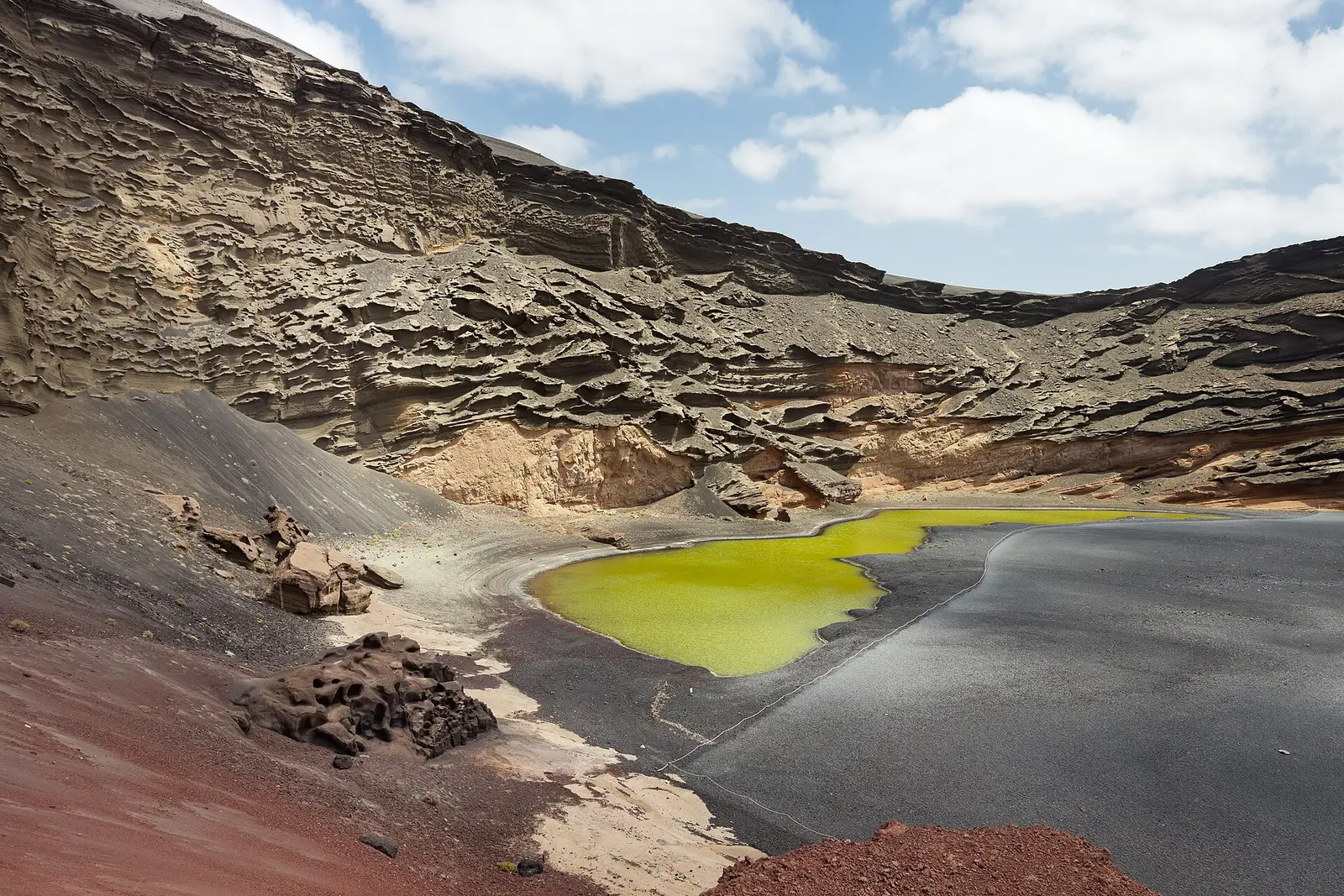 El Golfo and the green lagoon, Lanzarote
